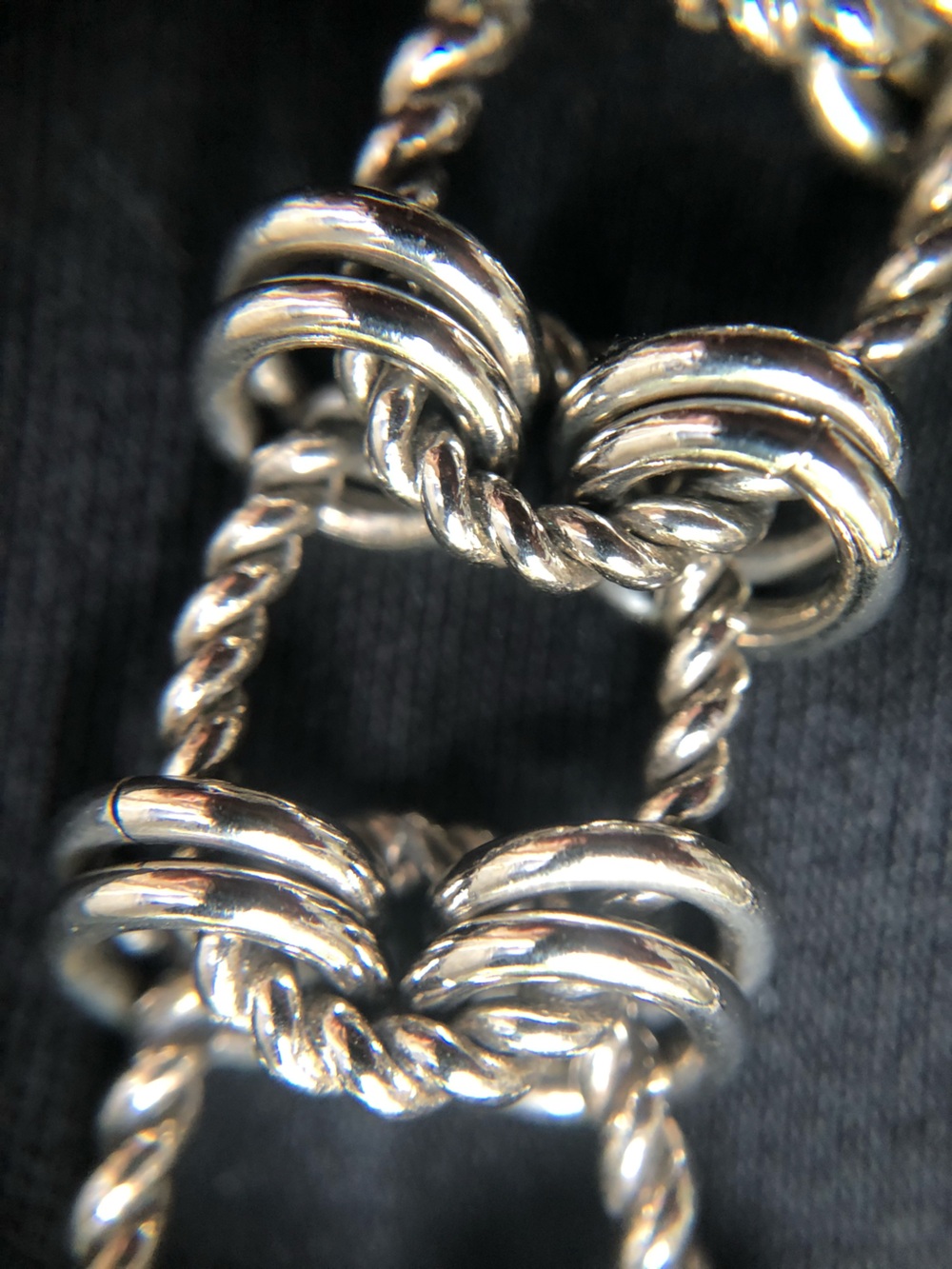 Silver Toned Chain Link Necklace - Picture 3 of 3